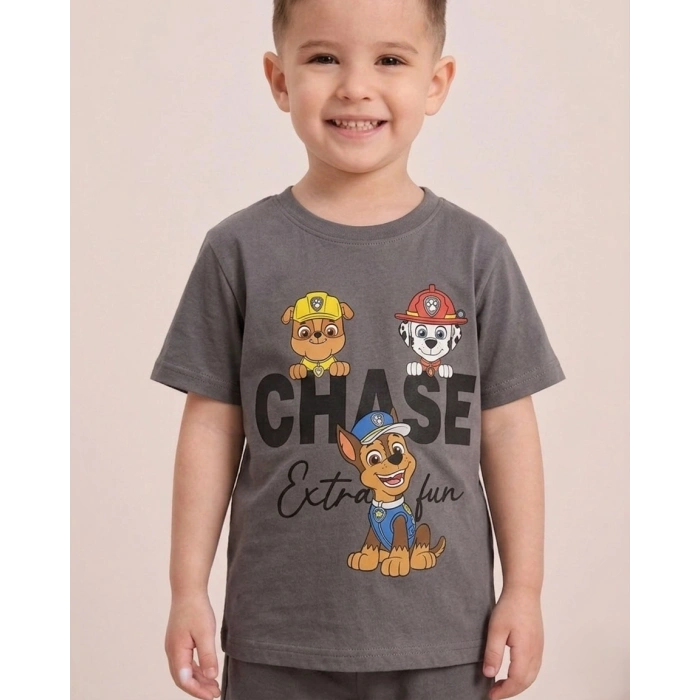 Paw Patrol Karakter Baskılı Erkek Çocuk Şortlu Takım