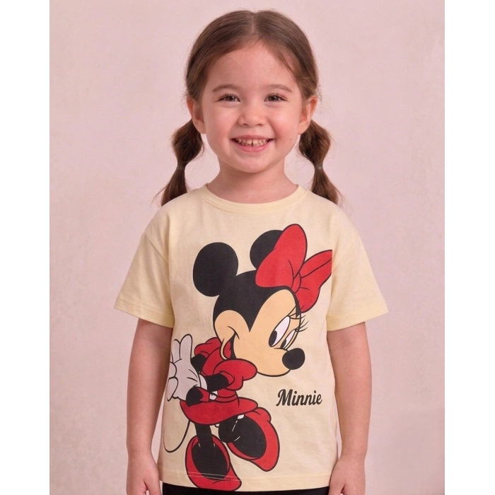Minnie Mouse Baskılı Kız Çocuk Takım
