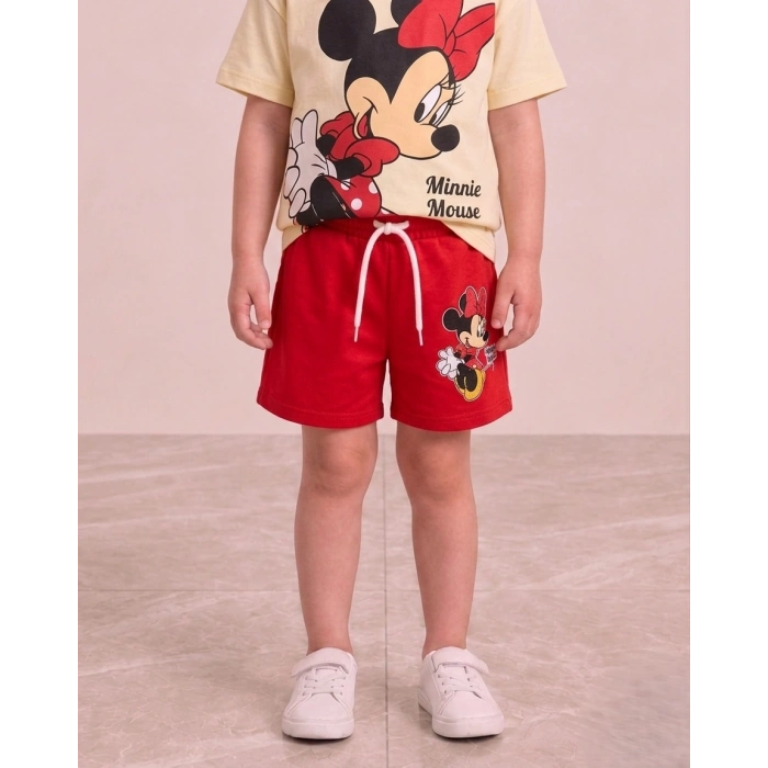 Minnie Mouse Baskılı Kız Çocuk Takım