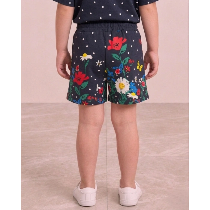 Kız Çocuk Minnie Mouse Baskılı Çiçek Desenli Takım