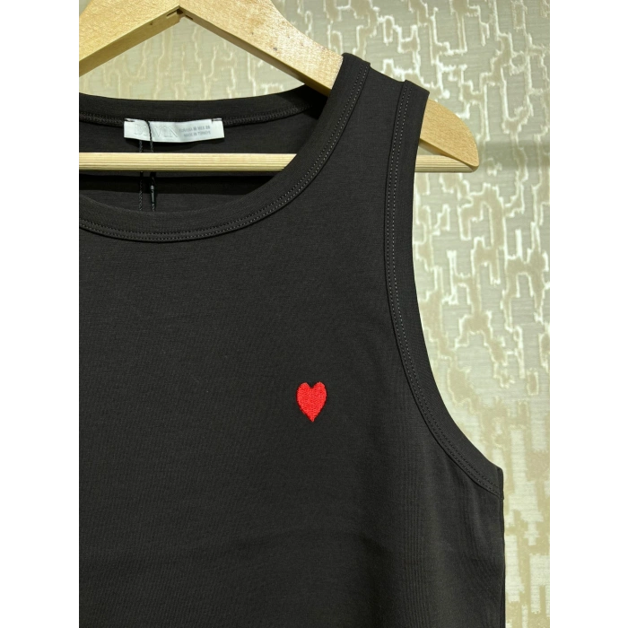 Dilvin Bisiklet Yaka Kalpli Top