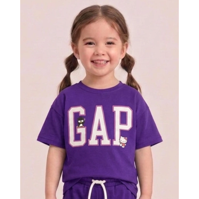 GAP Baskılı Mor Çocuk Takım