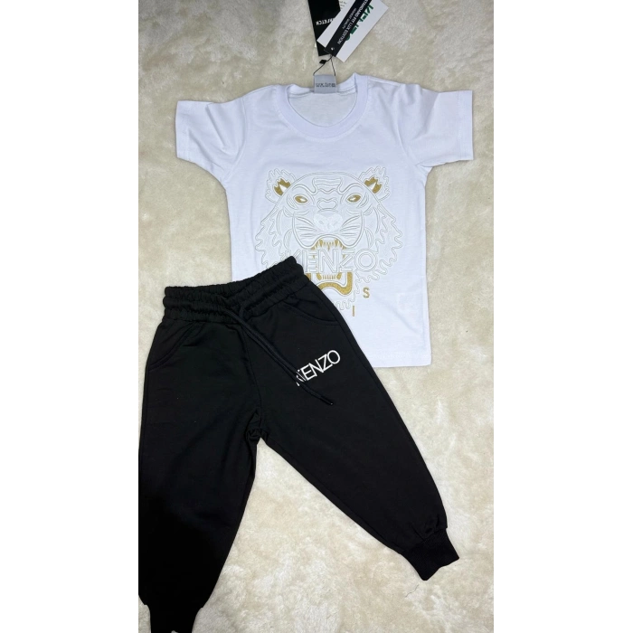 Kenzo Beyaz Tiger Çocuk Eşofman Takımı