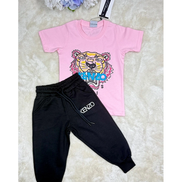 Kenzo Pembe Tiger Çocuk Eşofman Takımı