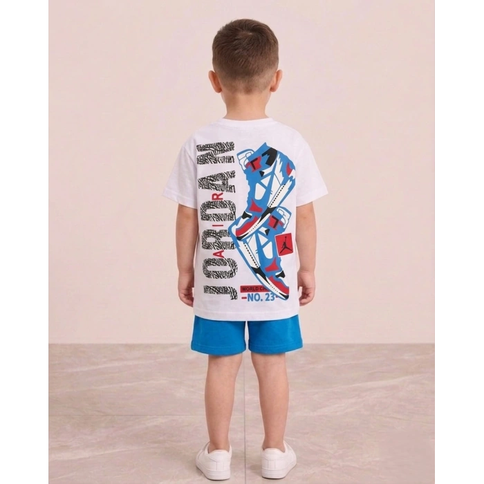 Sneaker Baskılı Erkek Çocuk Takım