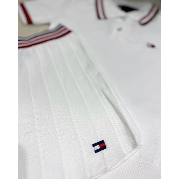 TH Triko Polo Yaka Beyaz Etekli Takım