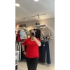 Örgü Dokulu Bisiklet Yaka Premium Triko