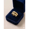 Çift Şeritli Sade Gold Yüzük