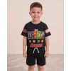 Avengers Karakter Baskılı Erkek Çocuk Şortlu Takım