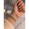 Beş Sıralı Zarif Gold Zincir Kadın Bileklik