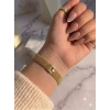 Beş Sıralı Zarif Gold Zincir Kadın Bileklik