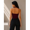 Halter Yaka Dantel Detaylı Top