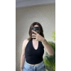 Halter Yaka Dantel Detaylı Top