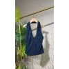 Halter Yaka Dantel Detaylı Top