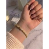 İnce Tasarım Zirkon Taşlı Işıltılı Bileklik