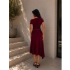 Kemerli Kayık Yaka Elbise