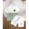 Logo Detaylı Beyaz Çocuk Takım