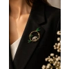 Panda Tasarım Gold Broş