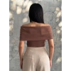 Şal Yaka Tokalı Bluz