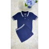 TH Triko Polo Yaka Lacivert Etekli Takım