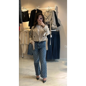 Mavi Taşlı Jean