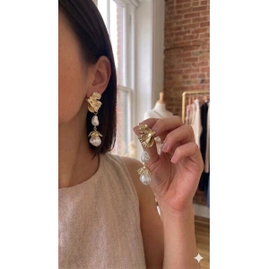 Pave Gold Küpe