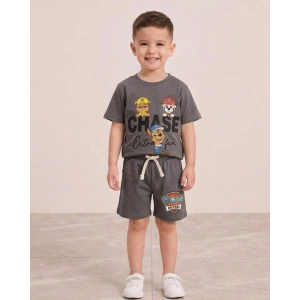 Paw Patrol Karakter Baskılı Erkek Çocuk Şortlu Takım