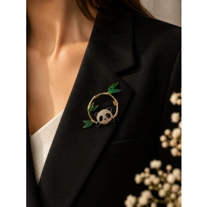 Panda Tasarım Gold Broş