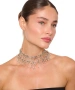 Kiraz Simple Silver Plated Choker Necklace