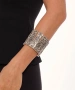 Kiraz Elastic Silver Plated Bracelet
