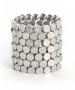 Kiraz Elastic Silver Plated Bracelet