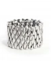 Kiraz Elastic Silver Plated Bracelet