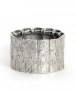 Kiraz Elastic Silver Plated Bracelet