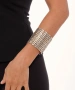 Kiraz Elastic Silver Plated Bracelet