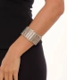 Kiraz Elastic Silver Plated Bracelet