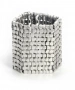 Kiraz Elastic Silver Plated Bracelet
