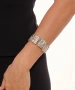 Kiraz Elastic Silver Plated Bracelet