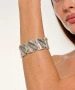 Kiraz Elastic Silver Plated Bracelet