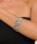 Kiraz Elastic Silver Plated Bracelet