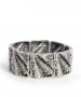 Kiraz Elastic Silver Plated Bracelet