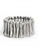 Kiraz Elastic Silver Plated Bracelet
