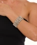 Kiraz Elastic Silver Plated Bracelet