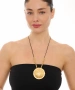 Kiraz Leather Gold Plated Necklace