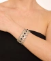 Kiraz Black Stoned Silver Plated Bracelet