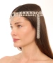 Kiraz Black Stoned Silver Plated Head Accessory