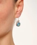 Kiraz Blue Crystal Stoned Silver Plated Earring