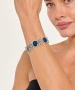 Kiraz Blue Enameled Silver Plated Bracelet