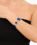 Kiraz Blue Enameled Silver Plated Bracelet