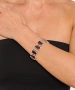 Kiraz Burgundy Enameled Silver Plated Bracelet