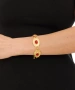 Kiraz Burgundy Stoned Gold Plated Bracelet